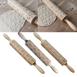 Maxbell Maxbell Love Heart Wooden Embossed Rolling Pin Baking Wedding Valentine's Day Favor