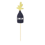 Maxbell Cheers to 2019 New Years Eve Party Cake Topper with Champagne Cup - Aladdin Shoppers