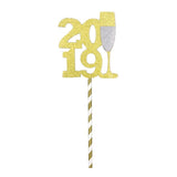 Maxbell Cheers to 2019 New Years Eve Party Cake Topper with Champagne Cup - Aladdin Shoppers