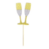Maxbell Cheers to 2019 New Years Eve Party Cake Topper with Champagne Cup - Aladdin Shoppers