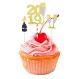 Maxbell Cheers to 2019 New Years Eve Party Cake Topper with Champagne Cup - Aladdin Shoppers