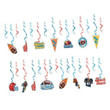 Maxbell 30pcs Football Hanging Swirl Decorations Sport Game Birthday Party Supplies - Aladdin Shoppers