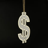 Maxbell US Dollar Sign Pendant Necklace Hip Hop Jewlery Cosplay Hen Party Accessory - Aladdin Shoppers