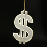 Maxbell US Dollar Sign Pendant Necklace Hip Hop Jewlery Cosplay Hen Party Accessory - Aladdin Shoppers