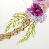 Maxbell Shabby Chic Rattan Heart Artificial Silk Flower Wreath Garland Decor for Door Wall Window Mirror 12 Inch - Aladdin Shoppers