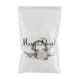Maxbell Vintage Round Rattan Silk Rose Hydrangea Flower Wreath Ring 12 Inch - Aladdin Shoppers