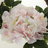 Maxbell Vintage Round Rattan Silk Rose Hydrangea Flower Wreath Ring 12 Inch - Aladdin Shoppers