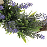 Maxbell Artificial Simulation Lavender Flower Wreath Rattan Garland Home Shop Wedding Decor 30cm/12 Inch - Aladdin Shoppers