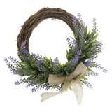 Maxbell Artificial Simulation Lavender Flower Wreath Rattan Garland Home Shop Wedding Decor 30cm/12 Inch - Aladdin Shoppers
