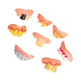 8Pcs Funny Ugly Fake Teeth Gag Gift Costume Party Game Accessories Random