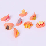 8Pcs Funny Ugly Fake Teeth Gag Gift Costume Party Game Accessories Random