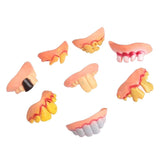 8Pcs Funny Ugly Fake Teeth Gag Gift Costume Party Game Accessories Random