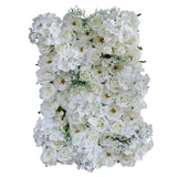 Maxbell Artificial Rose Flower Wall Panel Home Wedding Backdrop Floral Decoration Champagne White - Aladdin Shoppers