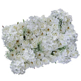 Maxbell Artificial Rose Flower Wall Panel Home Wedding Backdrop Floral Decoration Champagne White - Aladdin Shoppers