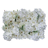 Maxbell Artificial Rose Flower Wall Panel Home Wedding Backdrop Floral Decoration Champagne White - Aladdin Shoppers