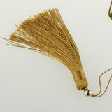 Maxbell Classical Metal Bead Bookmark with Handmade Silky Tassel - Mountain Carved - Aladdin Shoppers