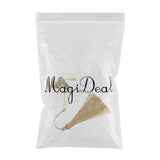 Maxbell Classical Metal Bead Bookmark with Handmade Silky Tassel - Mountain Carved - Aladdin Shoppers