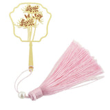 Maxbell Antique Gold Carved Chrysanthemum Bookmark with Tassel Book Lovers Gift - Aladdin Shoppers