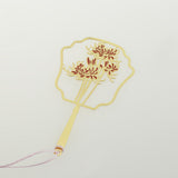 Maxbell Antique Gold Carved Chrysanthemum Bookmark with Tassel Book Lovers Gift - Aladdin Shoppers