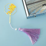 Maxbell Antique Gold Carved Apricot Leaf Bookmark with Tassel Book Lovers Gift - Aladdin Shoppers