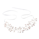 Maxbell Wedding Bridal Flower Rhinestone Crystal Headband Headpiece Hair Jewelry