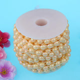 10mm DIY Half Round Bead Garland String Beads Craft Wedding Decor Yellow - Aladdin Shoppers