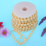 10mm DIY Half Round Bead Garland String Beads Craft Wedding Decor Yellow - Aladdin Shoppers