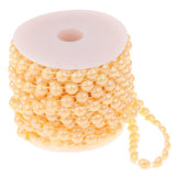 10mm DIY Half Round Bead Garland String Beads Craft Wedding Decor Yellow - Aladdin Shoppers