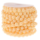10mm DIY Half Round Bead Garland String Beads Craft Wedding Decor Yellow - Aladdin Shoppers