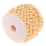 10mm DIY Half Round Bead Garland String Beads Craft Wedding Decor Yellow - Aladdin Shoppers