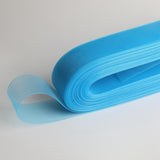 50 Yards 2 inch Wide Polyester Horsehair Braid Lake Blue & Light Pink