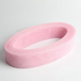 50 Yards 2 inch Wide Polyester Horsehair Braid Lake Blue & Light Pink