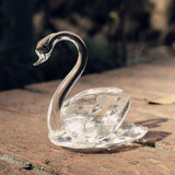 Maxbell Romantic Clear Crystal Rhinestone Swan in Packing Box Wedding Party Favors
