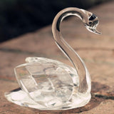 Maxbell Romantic Clear Crystal Rhinestone Swan in Packing Box Wedding Party Favors