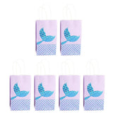 Personalised Paper Gifts Bags Party Wedding Favour Mermaid Bags Blue
