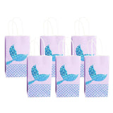 Personalised Paper Gifts Bags Party Wedding Favour Mermaid Bags Blue