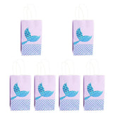 Personalised Paper Gifts Bags Party Wedding Favour Mermaid Bags Blue