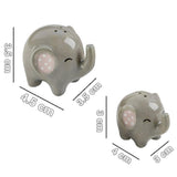Maxbell Ceramic Salt and Pepper Shaker, Elephant Cartoon Spice Container Wedding Party Favor Tabletop Animal Decoration Spice Jar - Aladdin Shoppers