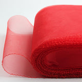 Maxbell 2 Rolls 25 Yards 6inch Wide Polyester Horsehair Braid White/Red