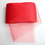 Maxbell 2 Rolls 25 Yards 6inch Wide Polyester Horsehair Braid White/Red