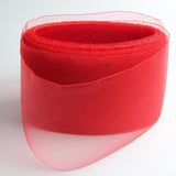 Maxbell 2 Rolls 25 Yards 6inch Wide Polyester Horsehair Braid White/Red