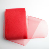 Maxbell 2 Rolls 25 Yards 6inch Wide Polyester Horsehair Braid White/Red