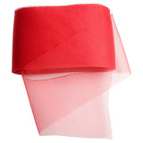 Maxbell 2 Rolls 25 Yards 6inch Wide Polyester Horsehair Braid White/Red