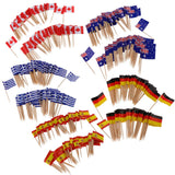 100 Pieces Decorative Flag Toothpicks Party Food Decorations Canada