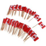 100 Pieces Decorative Flag Toothpicks Party Food Decorations Canada