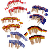 100 Pieces Decorative Flag Toothpicks Party Food Decorations Canada