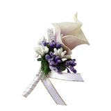 Maxbell 2x Calla Berry Rhinestone Groom Bridal Wedding Corsage
