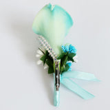 Maxbell 3x Cute Calla Berry Rhinestone Groom Bridal Wedding Corsage