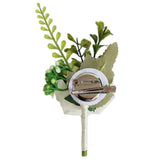 Maxbell 2x PE Artificial Rose Flowers Corsages and Boutonniere for Wedding Party