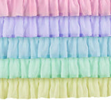 Maxbell 2x Tulle Rainbow Table Skirt for Wedding Party Home Table Decor 75x183cm